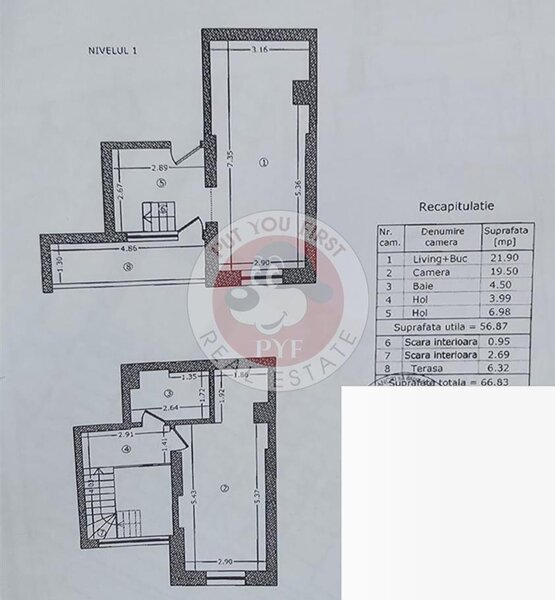 Grand Via | Duplex 2 camere |  Decomandat | 67mp | B11330